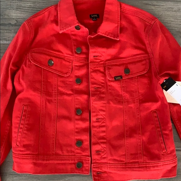 Lee vintage modern rider jacket in red - Picture 3 of 16